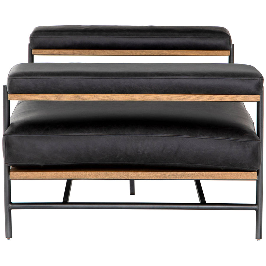 Four Hands Grayson Kennon Chaise - Sonoma Black