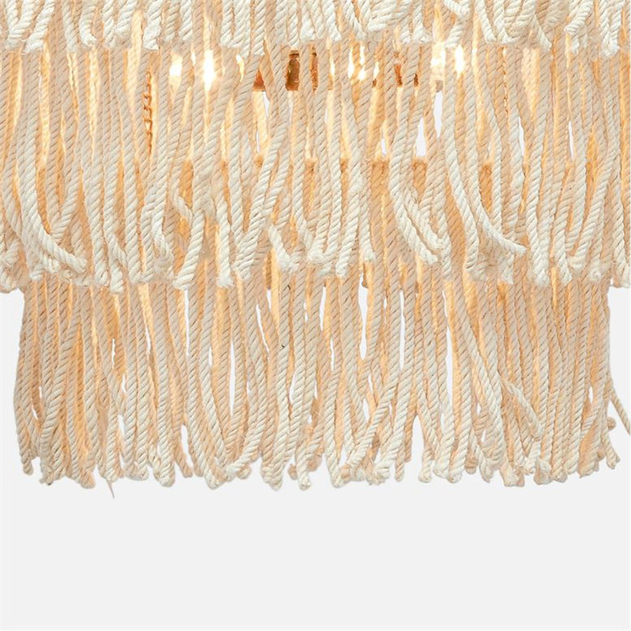 Made Goods Arricka Three-Tiered Abaca Chandelier