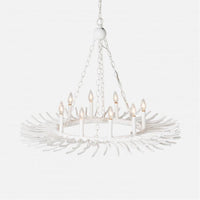 Made Goods Bruna Gesso Organic 8-Light Chandelier