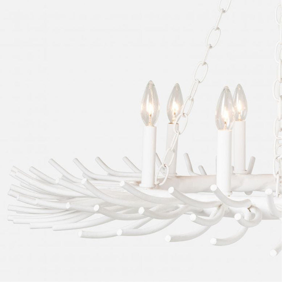 Made Goods Bruna Gesso Organic 8-Light Chandelier