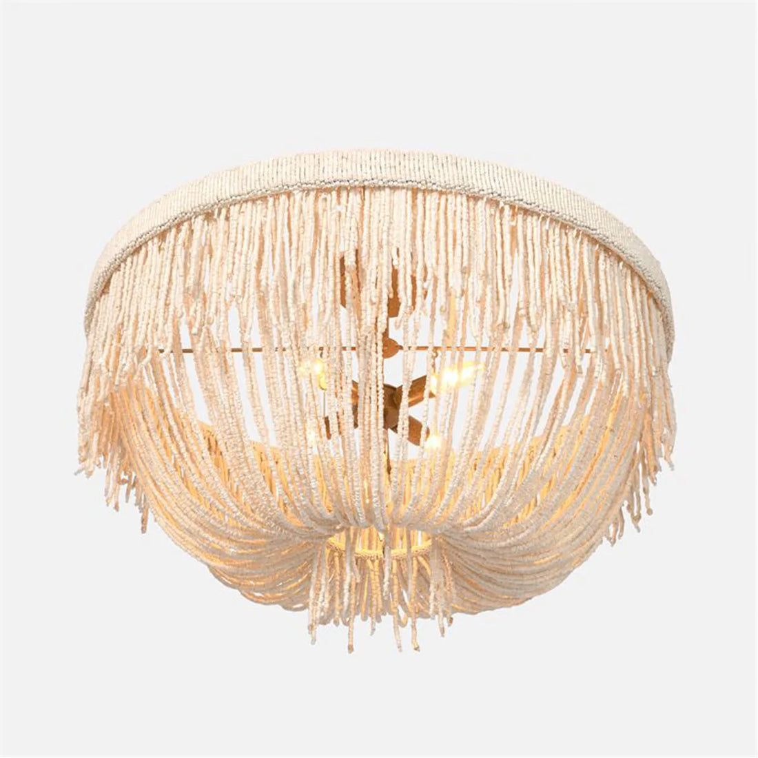 Made Goods Carmen Draped Coco Beads Semi-Flush Mount