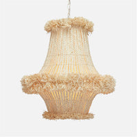 Made Goods Lidor Playful Raffia Chandelier