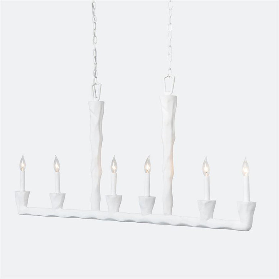 Made Goods Maxwell Gesso Concrete Chandelier