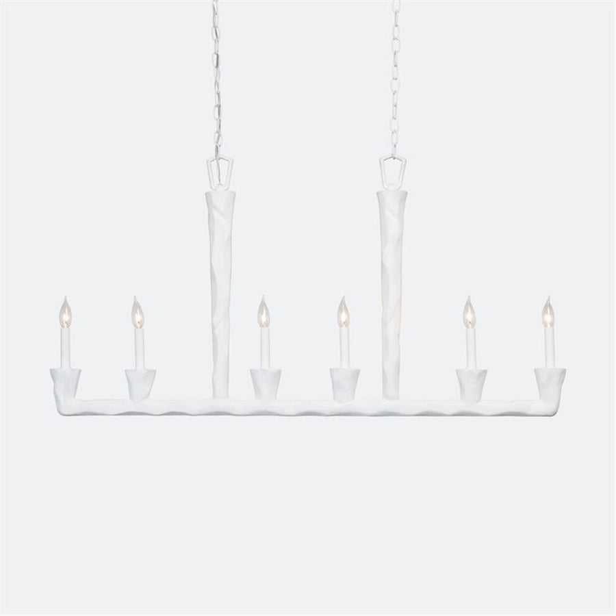 Made Goods Maxwell Gesso Concrete Chandelier