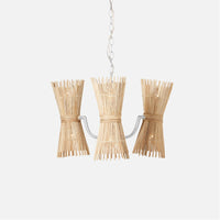 Made Goods Miko 6-Light Modern Rattan Spindle Chandelier