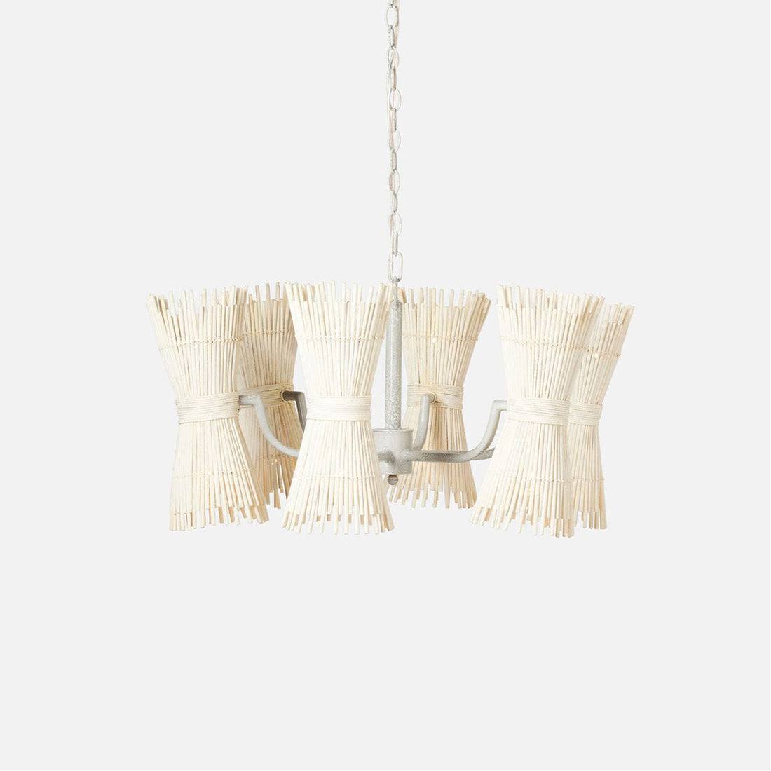 Made Goods Miko 12-Light Modern Rattan Spindle Chandelier