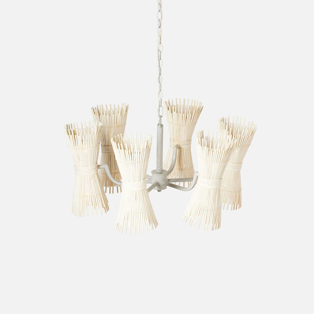 Made Goods Miko 12-Light Modern Rattan Spindle Chandelier