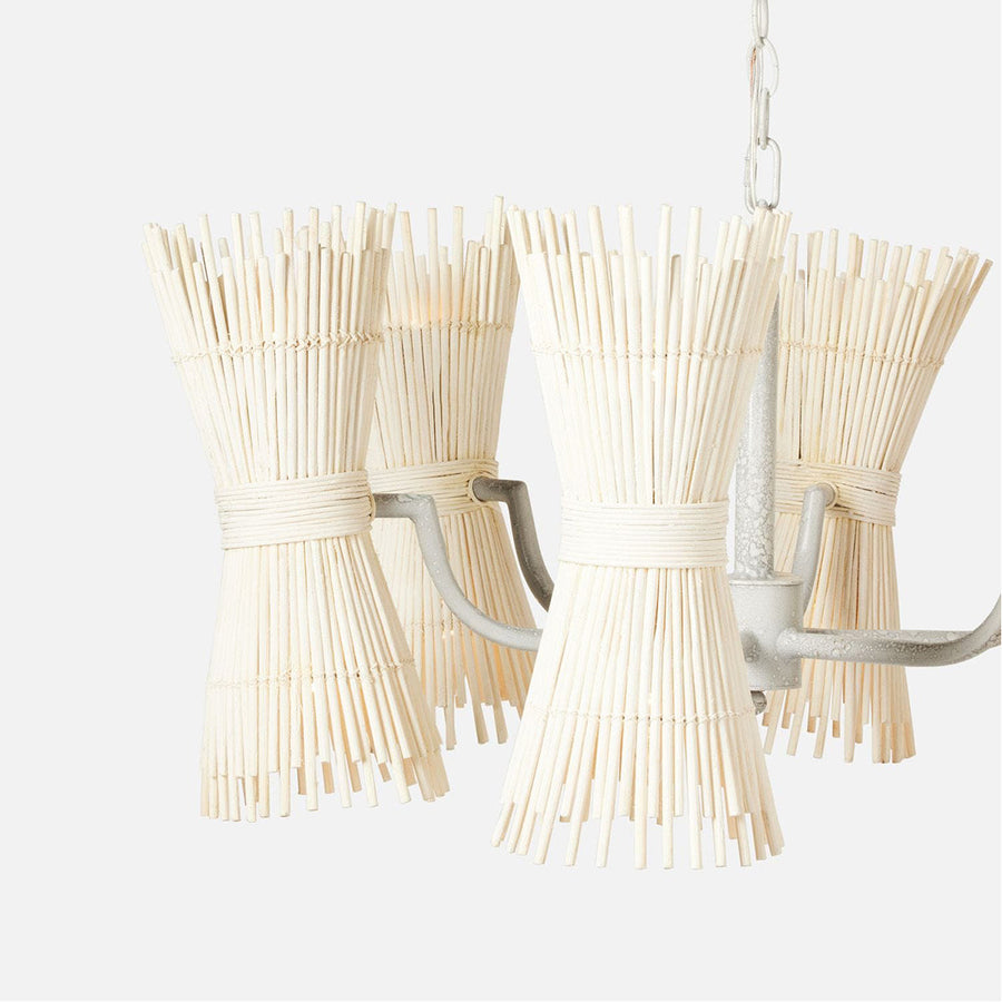 Made Goods Miko 12-Light Modern Rattan Spindle Chandelier