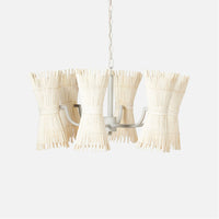 Made Goods Miko 12-Light Modern Rattan Spindle Chandelier