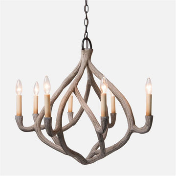 Made Goods Ulla Organic Gesso Chandelier