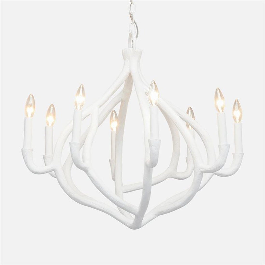 Made Goods Ulla Organic Gesso Chandelier