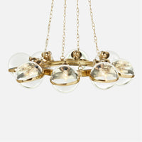 Made Goods Vangelo Modern Wagon-Wheel Chandelier