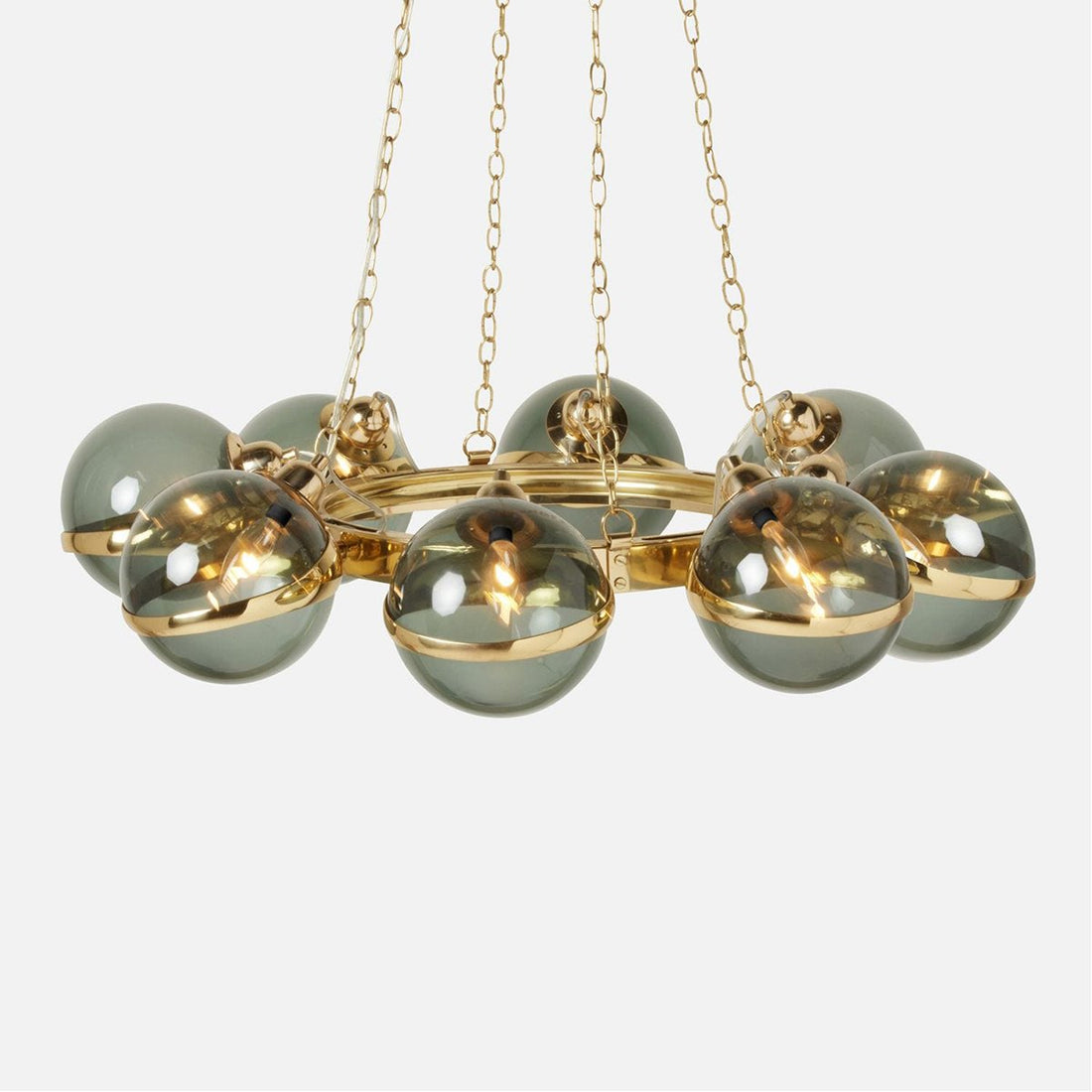 Made Goods Vangelo Modern Wagon-Wheel Chandelier