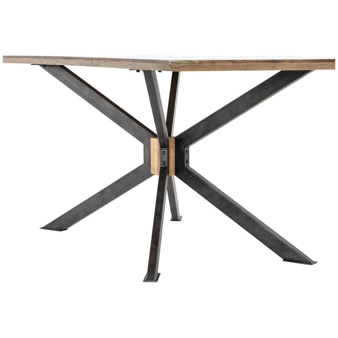 Four Hands Hughes Spider Dining Table - Bright Brass Clad