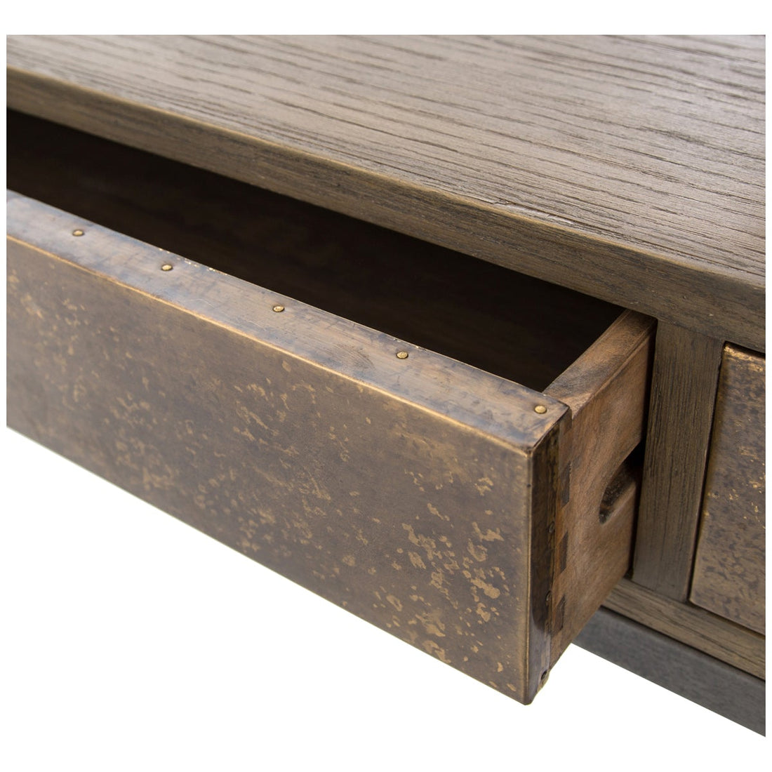 Four Hands Hughes Sampson Desk - Light Grey Oak