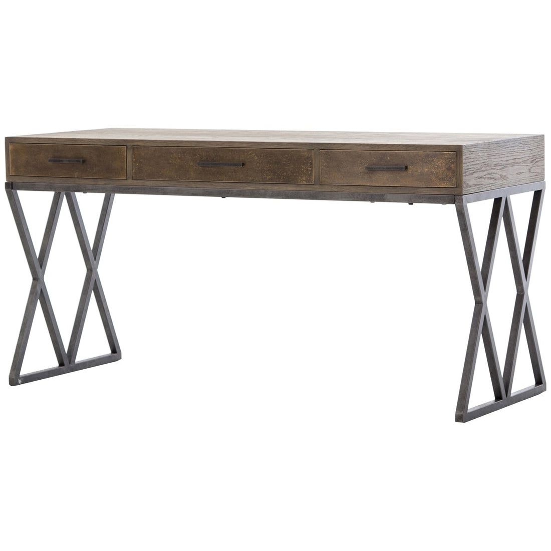 Four Hands Hughes Sampson Desk - Light Grey Oak