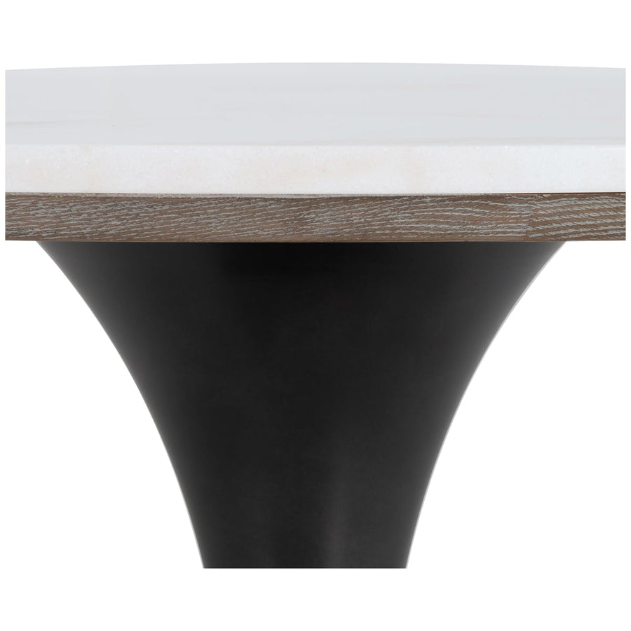 Four Hands Hughes Powell Dining Table - White Marble