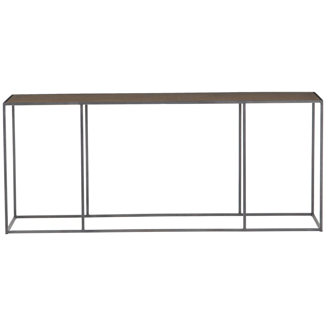 Four Hands Hughes Phillip Console Table - Antique Brass Clad