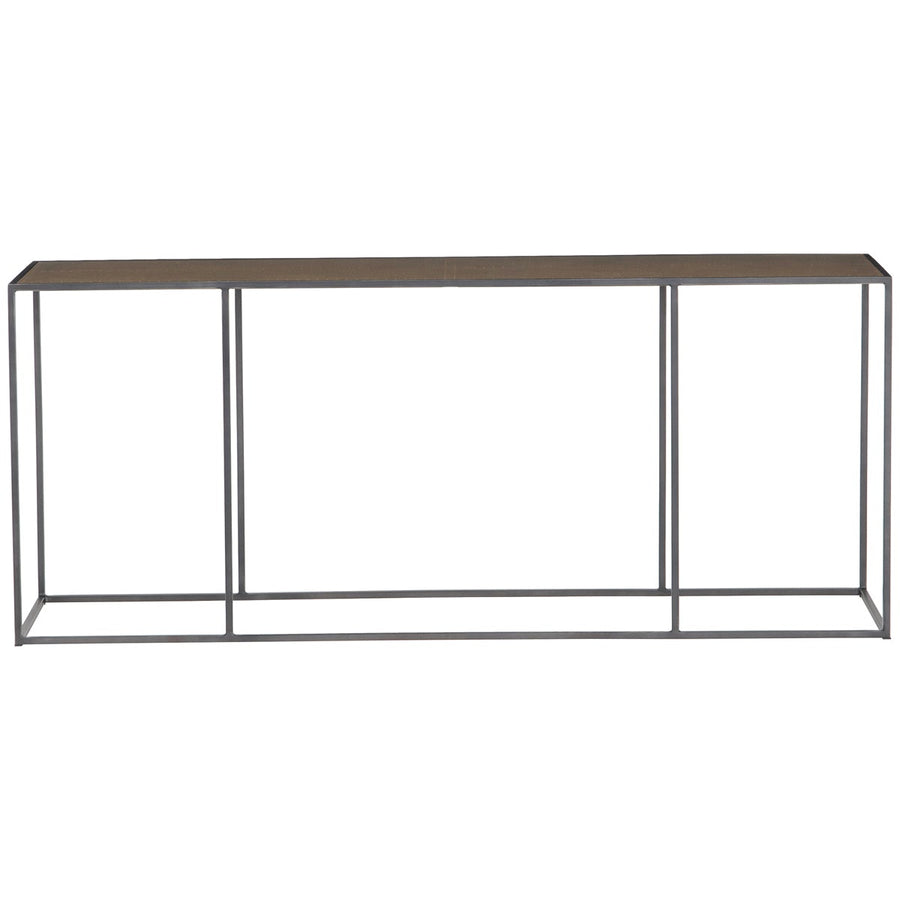 Four Hands Hughes Phillip Console Table - Antique Brass Clad