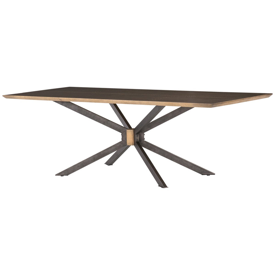 Four Hands Hughes Spider Dining Table - Bright Brass Clad