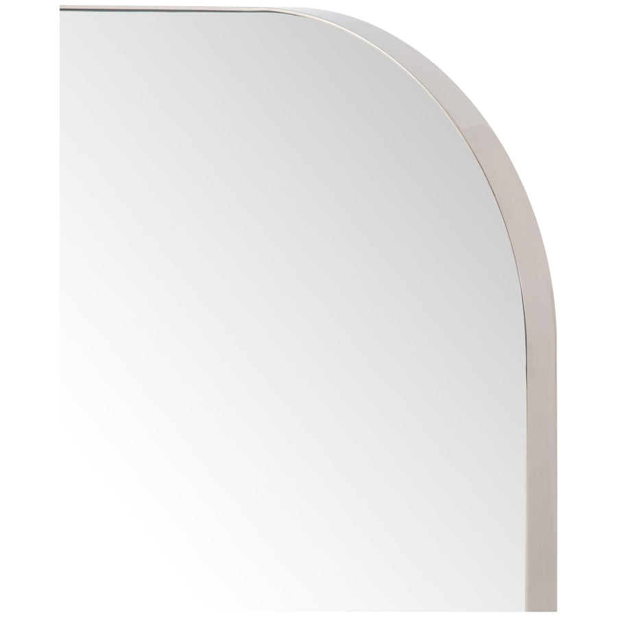 Four Hands Hughes Bellvue Square Mirror - Stainless Steel