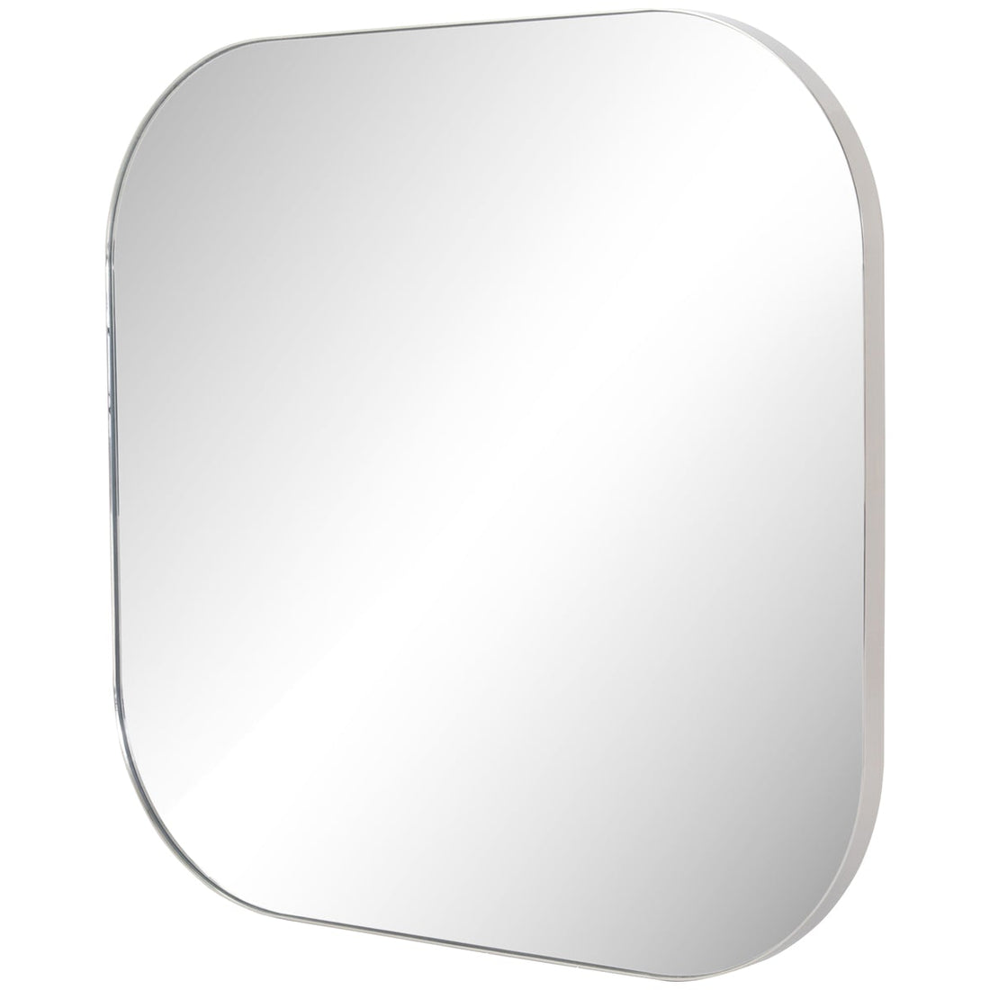 Four Hands Hughes Bellvue Square Mirror - Stainless Steel