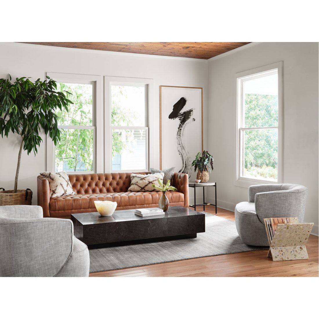 Four Hands Hughes Masera Rectangular Coffee Table