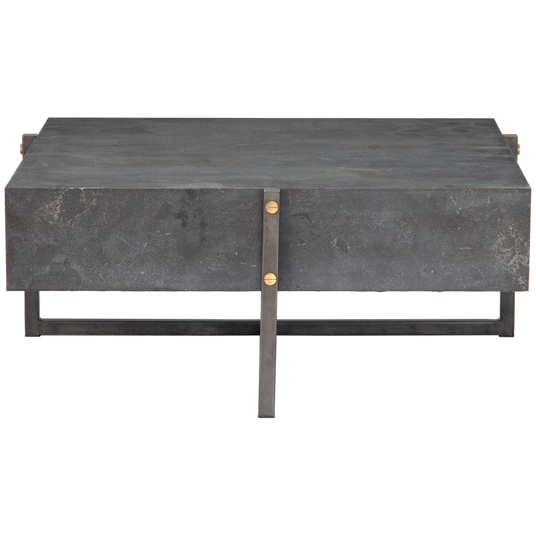 Four Hands Hughes Keppler Square Coffee Table - Bluestone