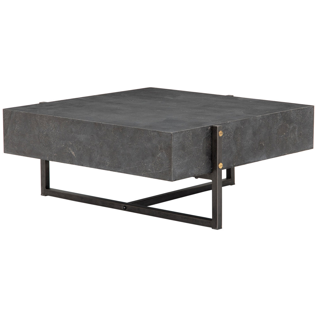 Four Hands Hughes Keppler Square Coffee Table - Bluestone