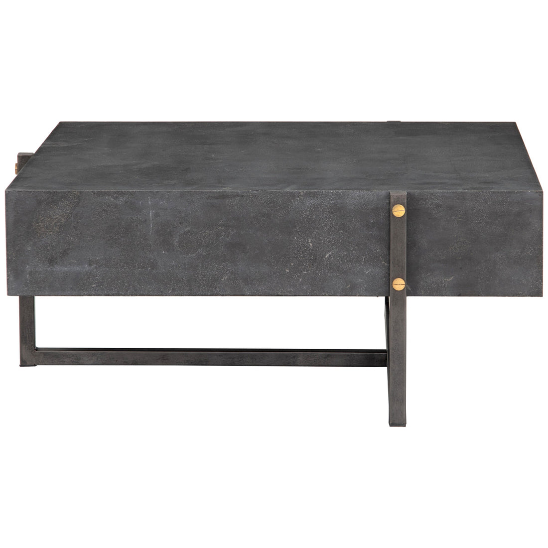 Four Hands Hughes Keppler Square Coffee Table - Bluestone