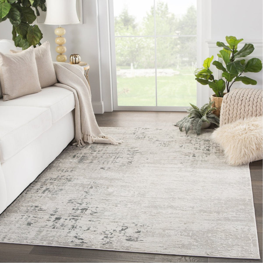 Jaipur Cirque Cian Abstract Gray Ivory CIQ30 Rug