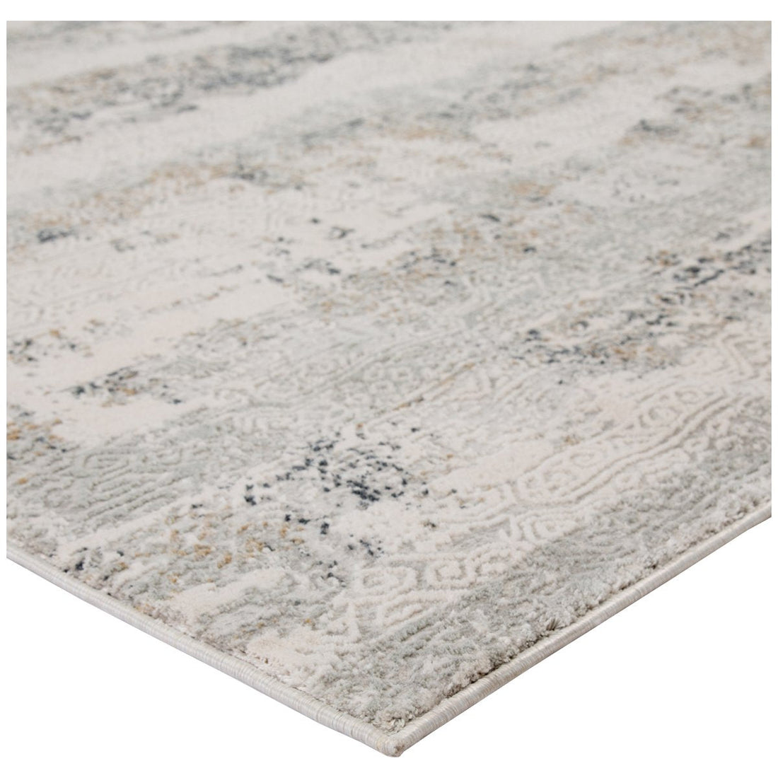 Jaipur Cirque Jaspal Tribal Abstract Gray White CIQ35 Rug