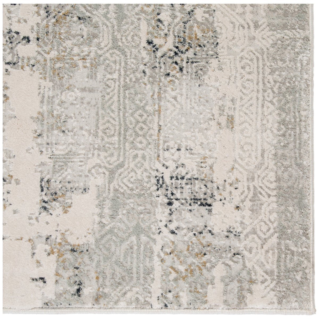 Jaipur Cirque Jaspal Tribal Abstract Gray White CIQ35 Rug