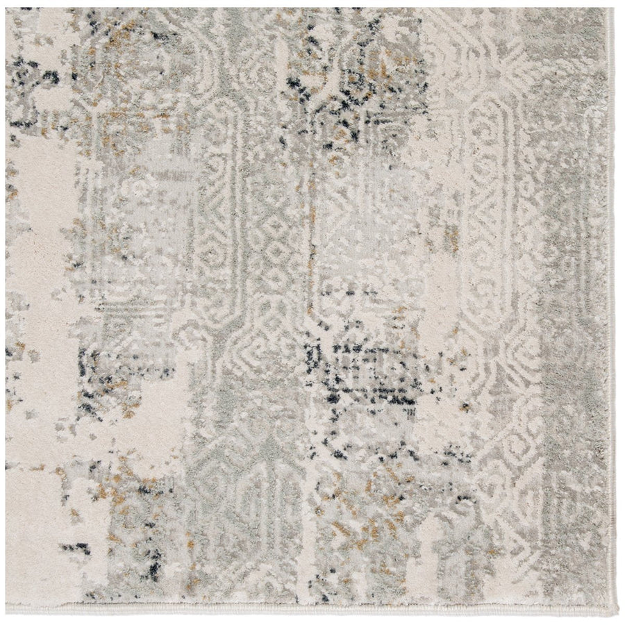 Jaipur Cirque Jaspal Tribal Abstract Gray White CIQ35 Rug