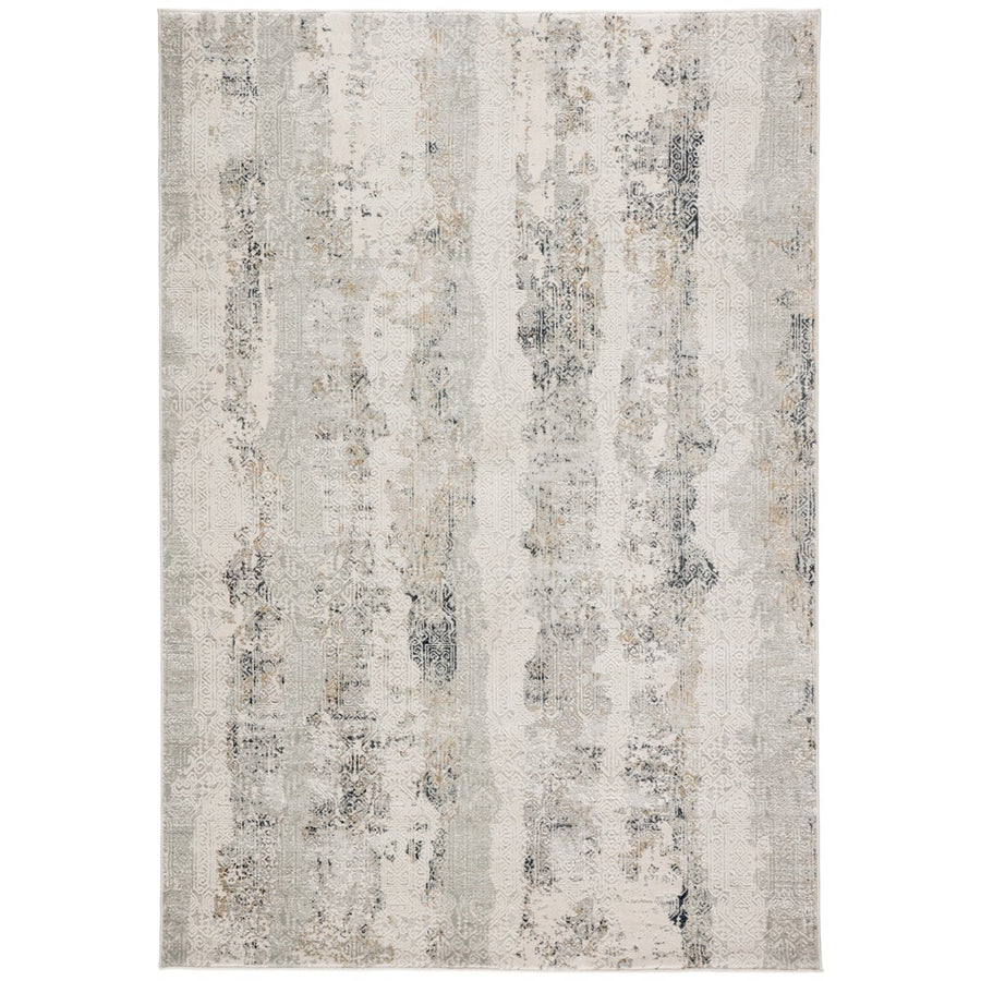 Jaipur Cirque Jaspal Tribal Abstract Gray White CIQ35 Rug