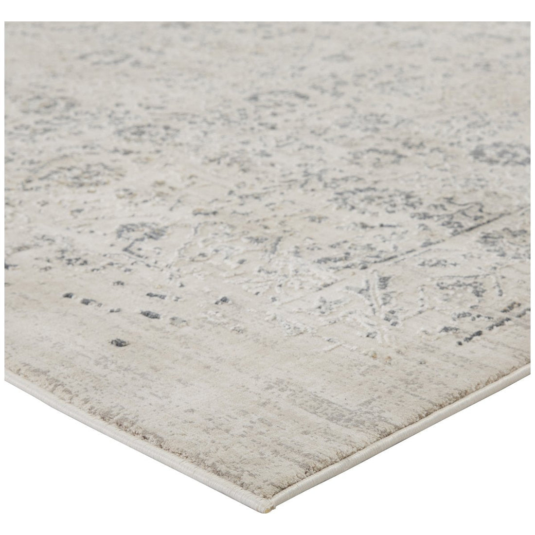 Jaipur Cirque Jasiel Trellis Floral Gray Ivory CIQ36 Rug