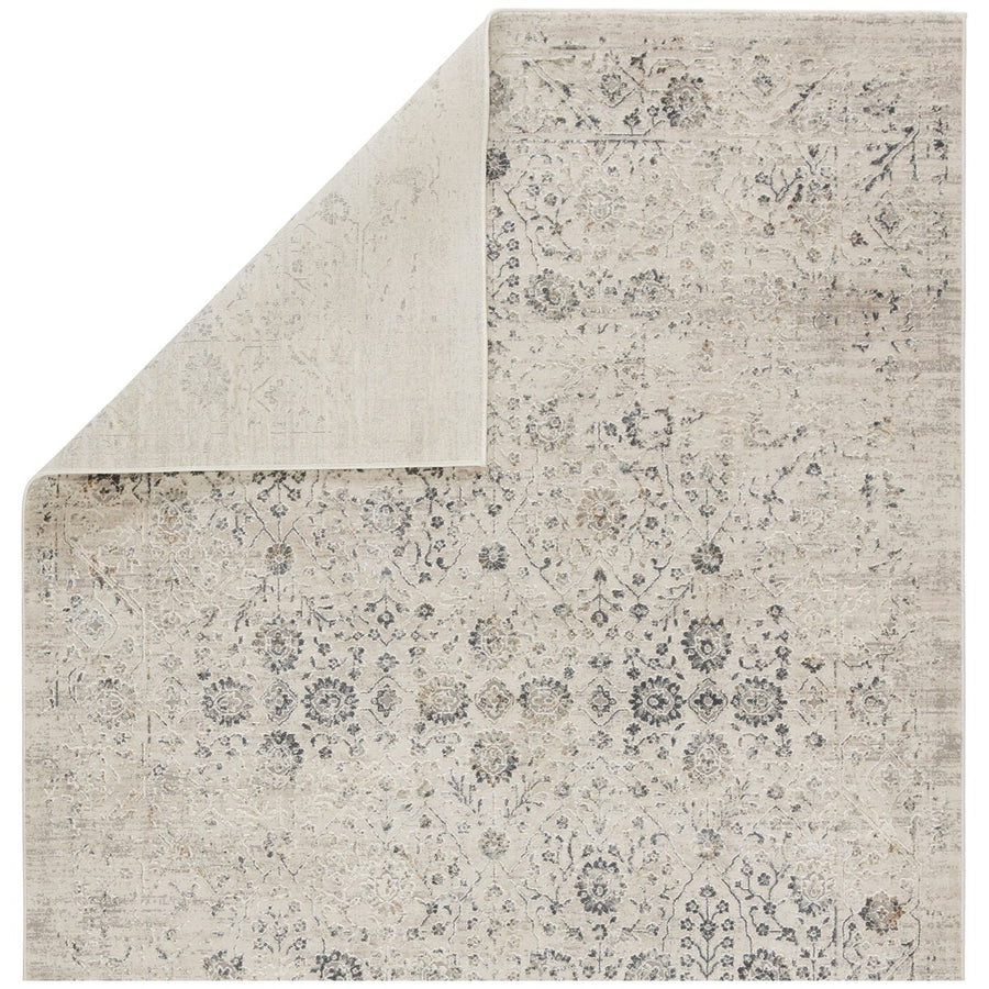 Jaipur Cirque Jasiel Trellis Floral Gray Ivory CIQ36 Rug