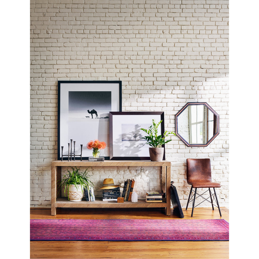 Four Hands Irondale Lamar Console Table - Drifted Oak Veneer