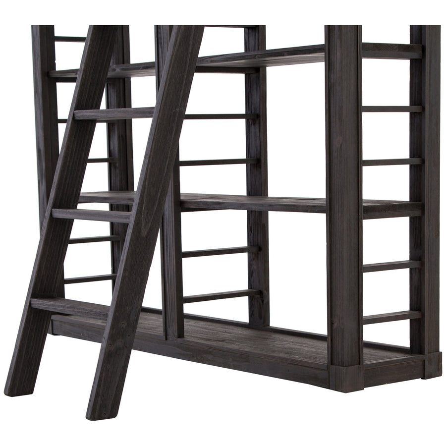 Four Hands Irondale Somerset Bookshelf - Dark Anthracite Pine