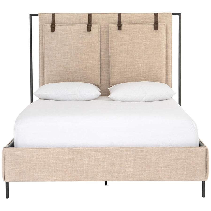 Four Hands Irondale Leigh Upholstered Bed - Palm Ecru