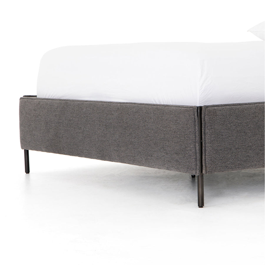 Four Hands Irondale Leigh Upholstered Bed - San Remo Ash