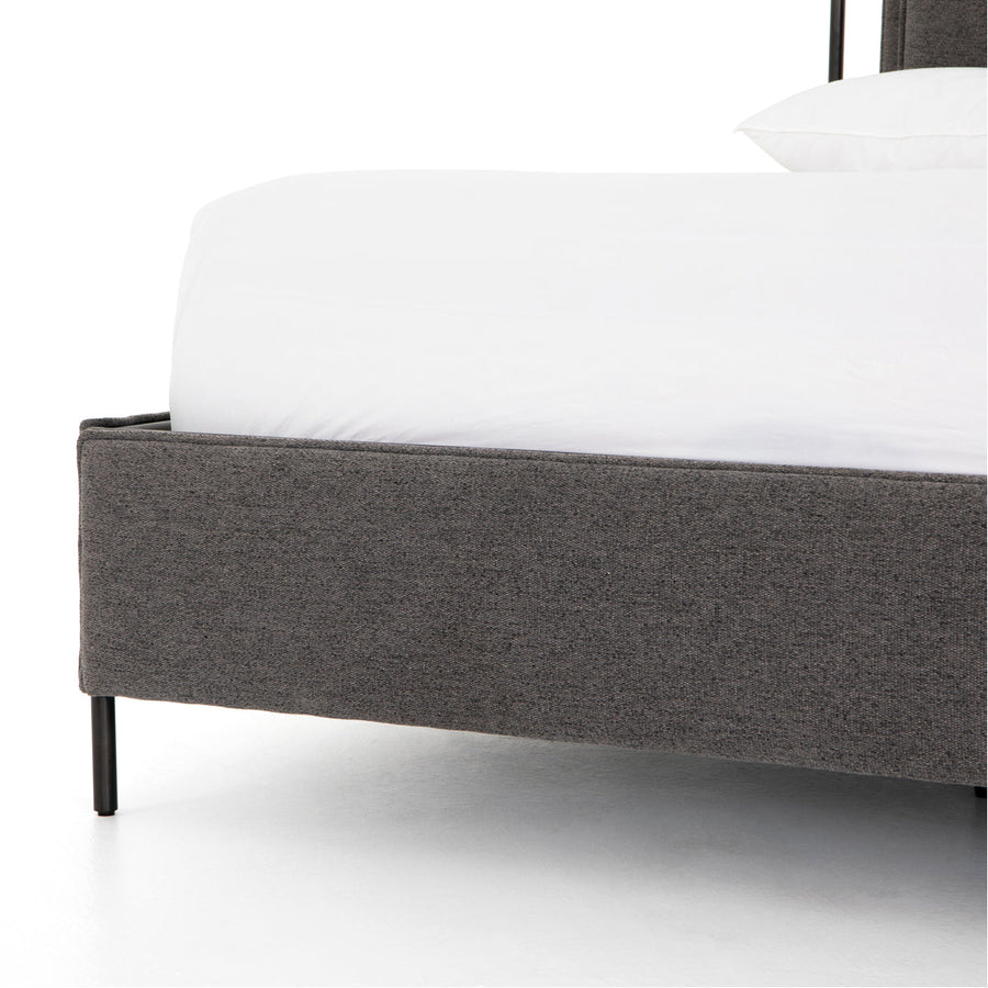 Four Hands Irondale Leigh Upholstered Bed - San Remo Ash