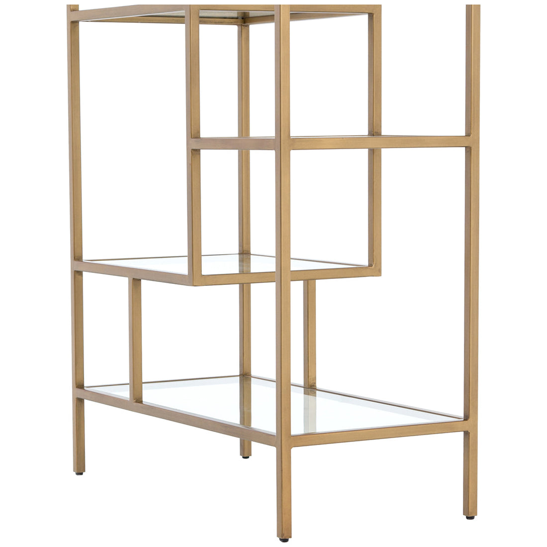 Four Hands Irondale Helena 83-Inch Bookcase - Antique Brass