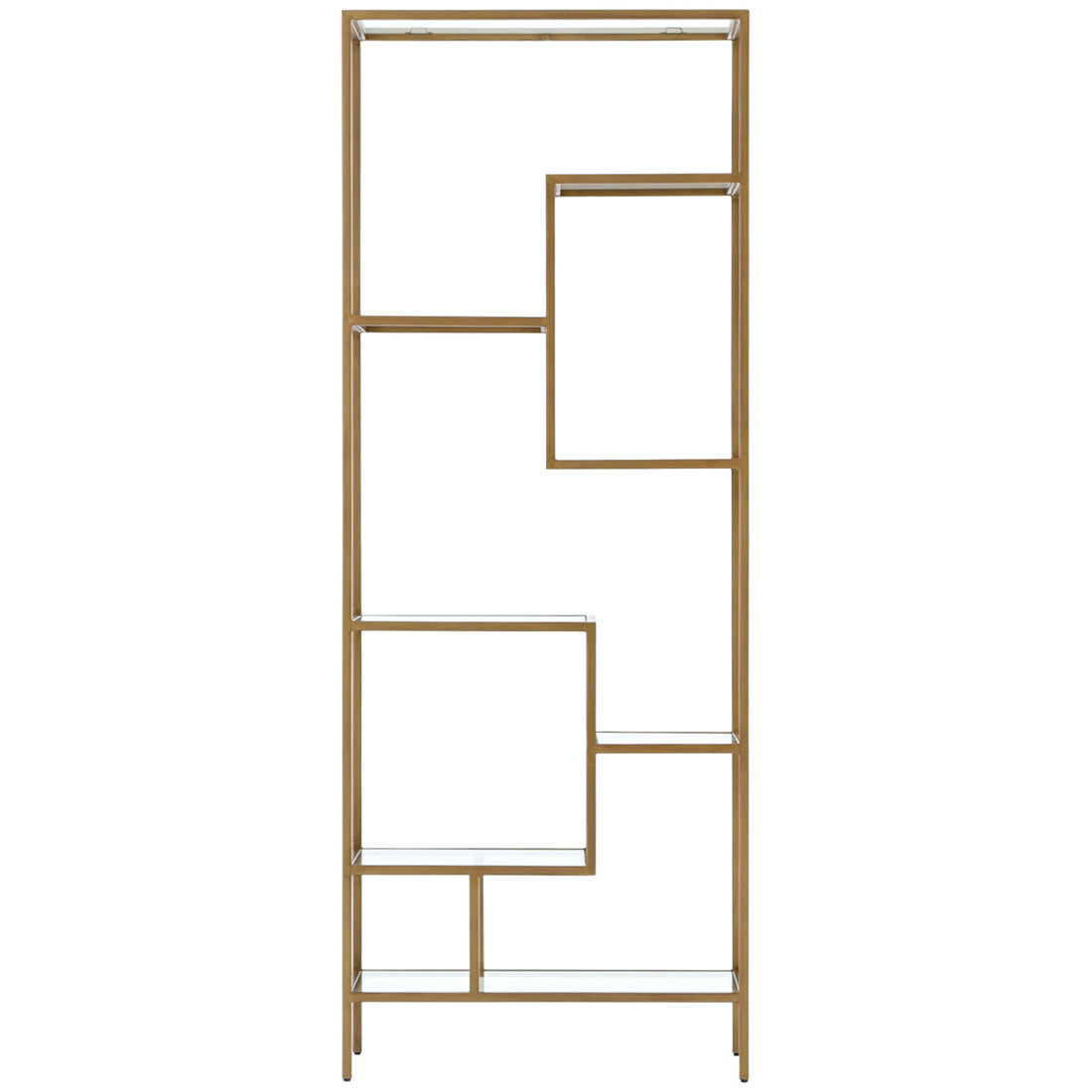 Four Hands Irondale Helena 83-Inch Bookcase - Antique Brass