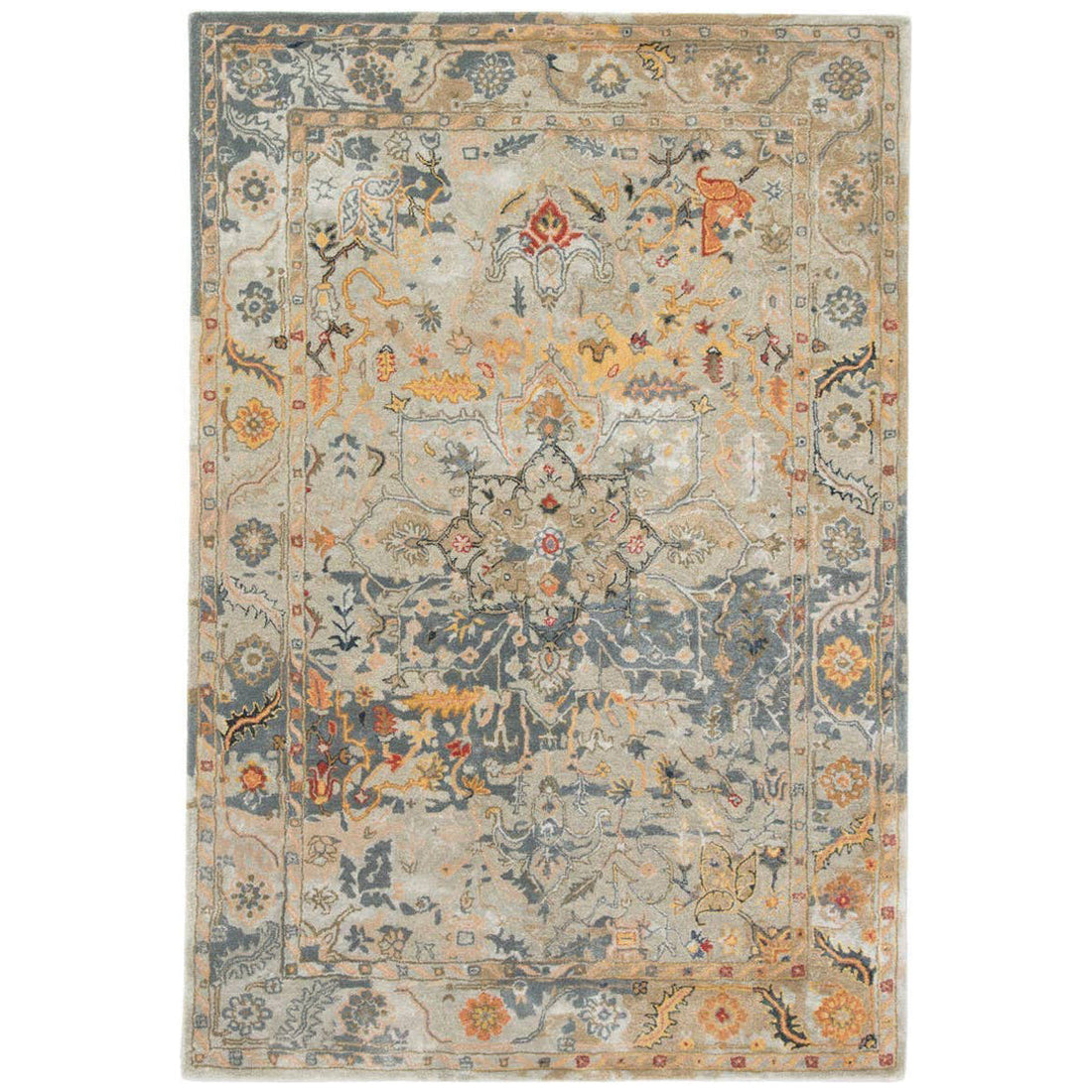 Jaipur Citrine Cristobol Medallion Multicolor CIT05 Area Rug