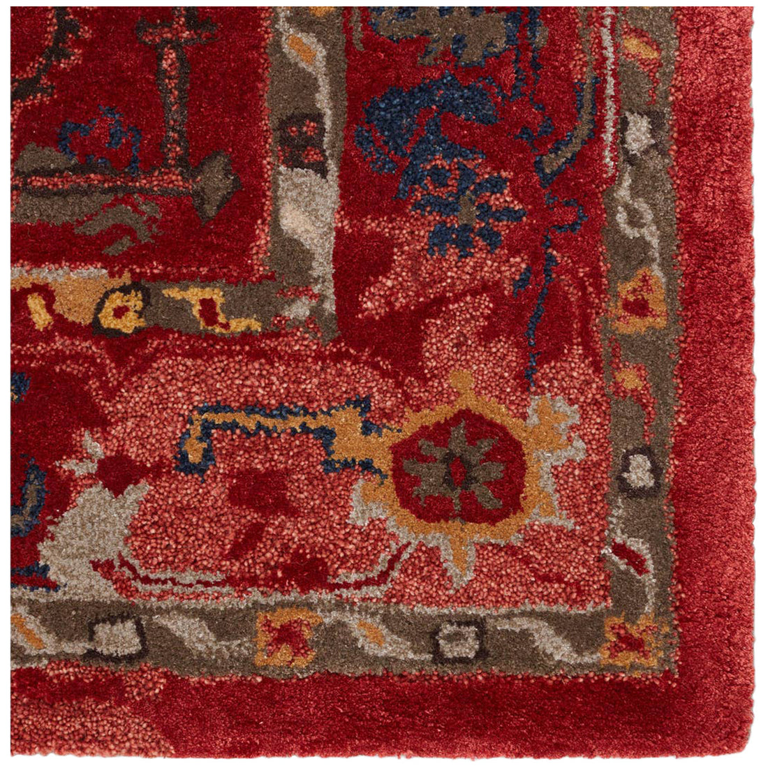 Jaipur Citrine Lilith Medallion Red Aqua CIT09 Area Rug