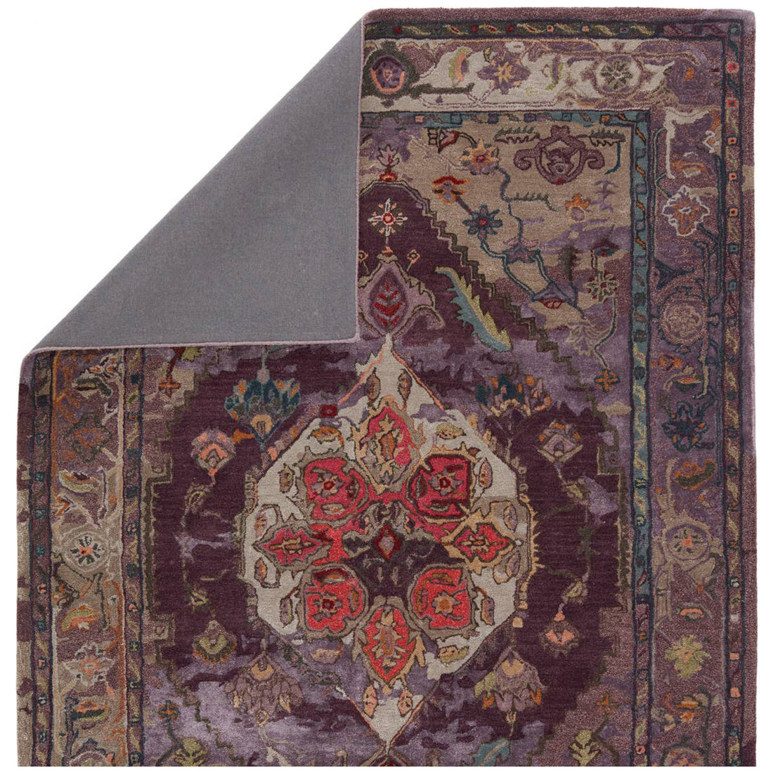 Jaipur Citrine Raisa Medallion Purple Gray CIT10 Area Rug