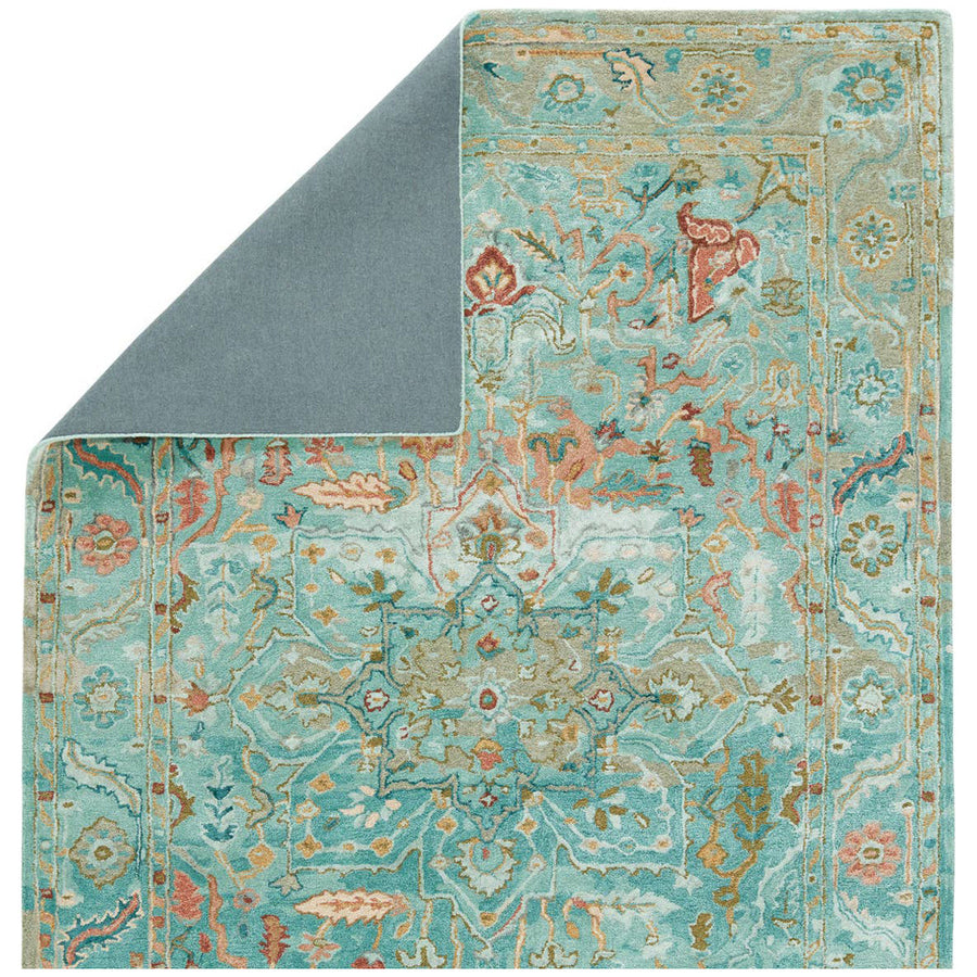 Jaipur Citrine Cristobol Medallion Turquoise Pink CIT13 Area Rug