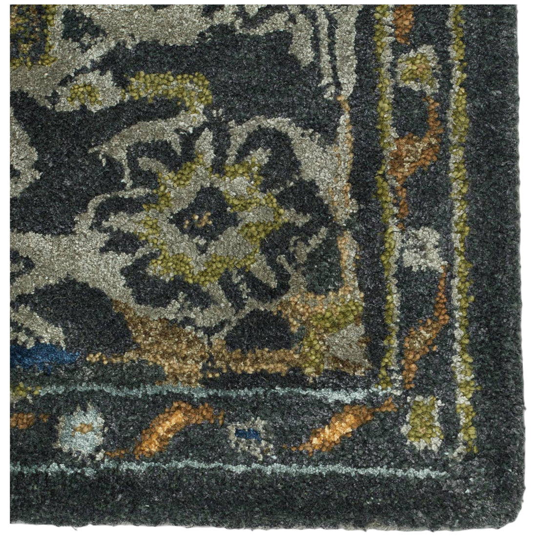 Jaipur Citrine Cristobol Medallion Dark Green Gray CIT14 Area Rug