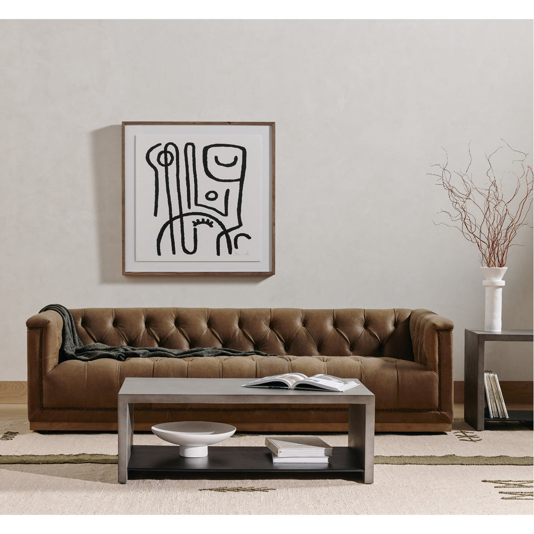 Four Hands Kensington Maxx Leather Sofa